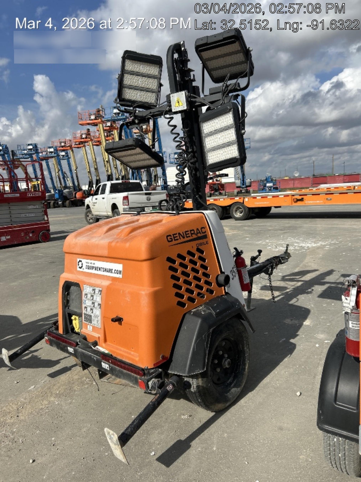 2023 Generac MLT2 Diesel, Flex Switch 120V Input, Powerzone Controller, (4) 320W LED Lights, 4kW Generator, 39.9 Gal Fuel Tank, 2" Ball, T3
