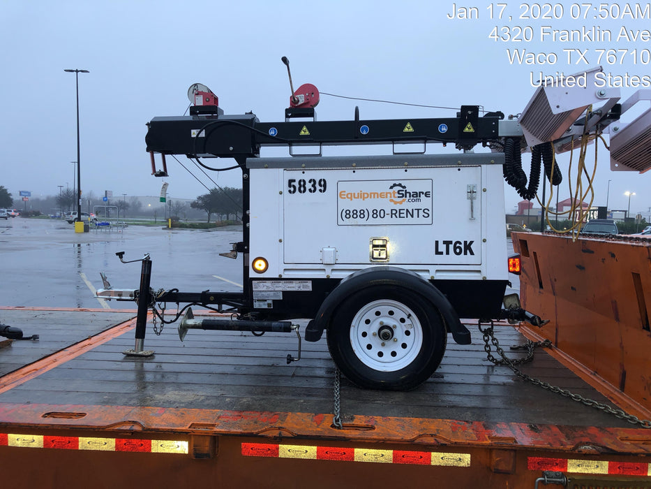 2017 Multiquip LT6K` MultiQuip LT6KV Towable Light Tower