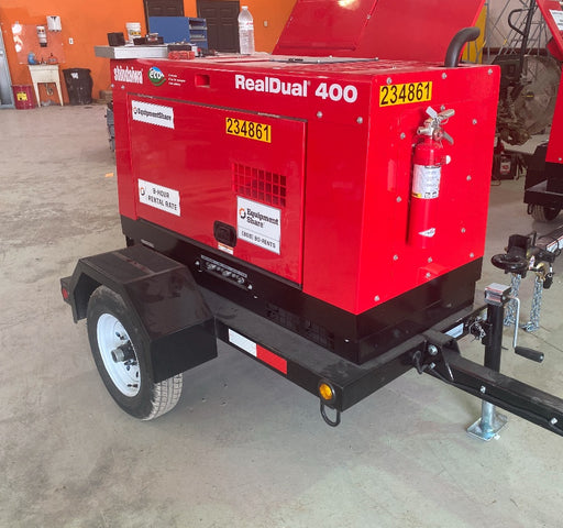 2022 Shindaiwa DGW400MDL Kubota D902 Engine, 23 HP, Dual Op Welder, Wire, Arc, Droop Stick, Tig, and CC Stick Functionality, Simulphase, 3 Phase and 1 Phase Gen Output, Single Axle NB Trlr, Slr Trckl Chrg 12V 12W, Fire Ext