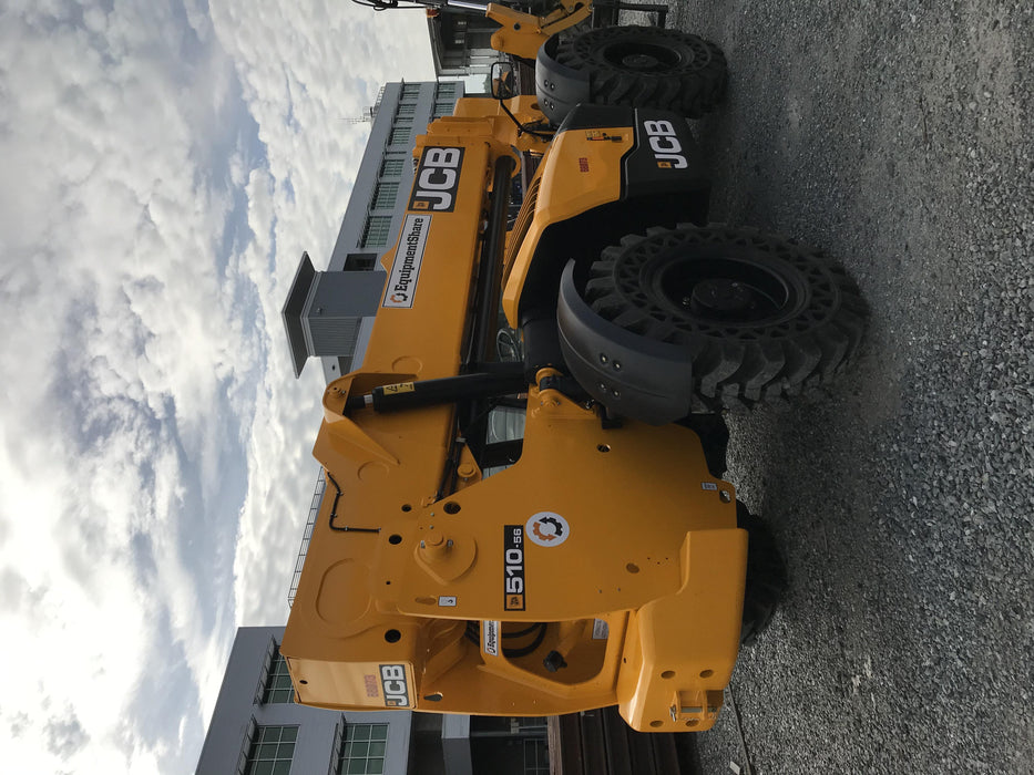 2020 JCB 510-56 Canopy, Solid Tires, Work Lights, Beacon, Aux Hydraulics, Back up Alarm, Lifting Eye, ES Decals