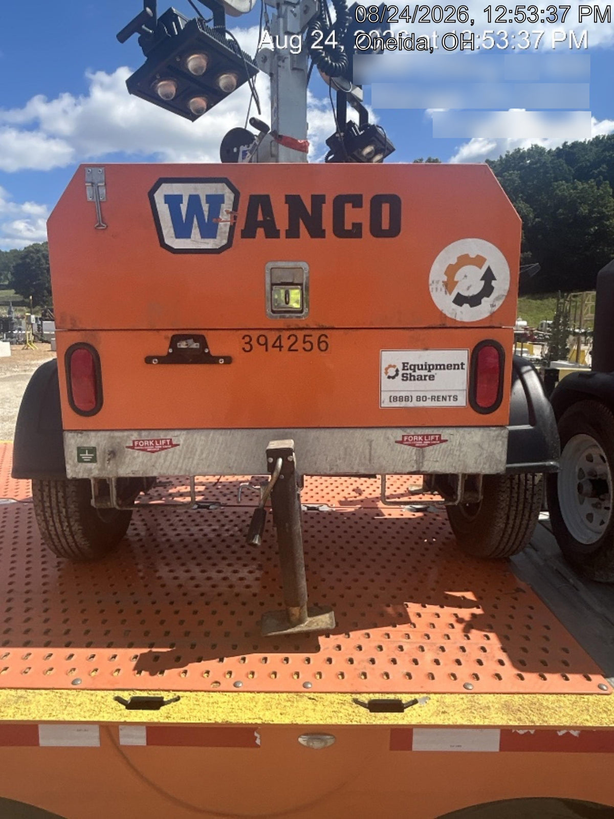 2024 Wanco WLTT-4MM4K Diesel, Deep Sea Controller, Shore Power Plug, Auto Start, (4) 350W LED Floodlights, 4kW Generator, 60 Gal Fuel Tank, 2" Ball, T3