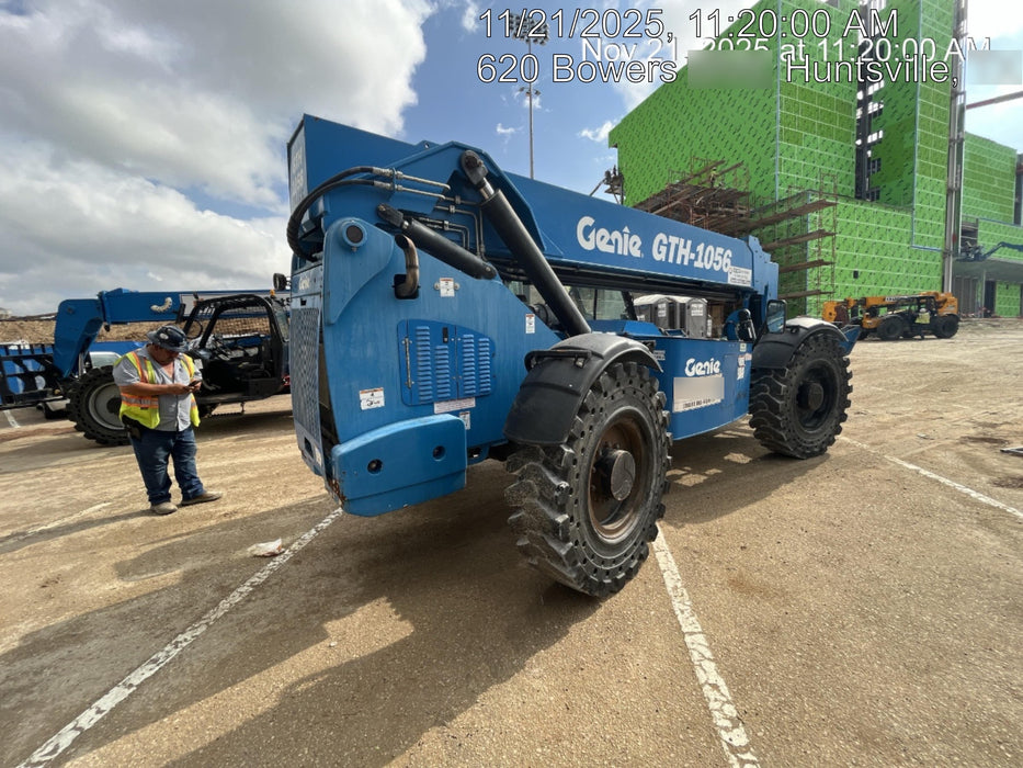 2018 Genie GTH-1056 Genie GTH-1056 w/Enclosed Cab w/HVAC, Work Lights, Solid Tires, Beacon, 60" Carriage and Forks