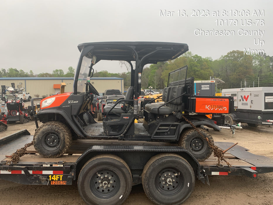 2021 Kubota RTV-X1140W-H Plastic Canopy, Windshield Acrylic Clear, LED Strobe Light, Wire Harness Kit, Back up Alarm