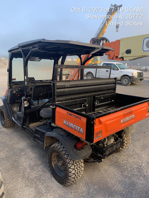 Kubota RTV-X1140W-H 4wd Utility Cart, LED Strobe, Windshield Tempered Glass, Plastic Canopy, Wire Harness Kit, Backup Alarm