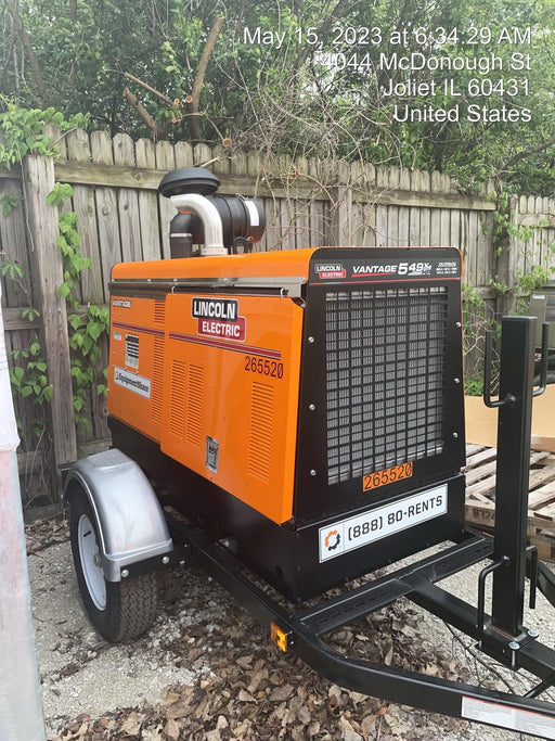 2022 Lincoln Electric Vantage 549X Crosslink Technology, Trailer Mounted, ES Decals, T3