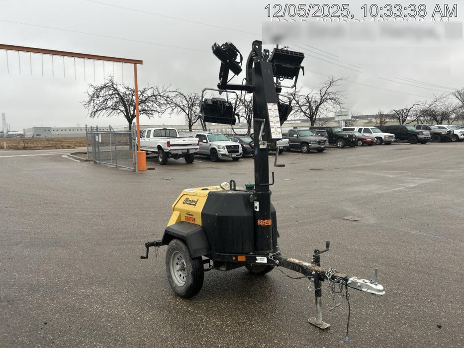 2022 Allmand NLV3GR (4) LED Light Fixture 350W, 23' Vertical Mast, 3kW Prime, Towable, ES Decals, T3