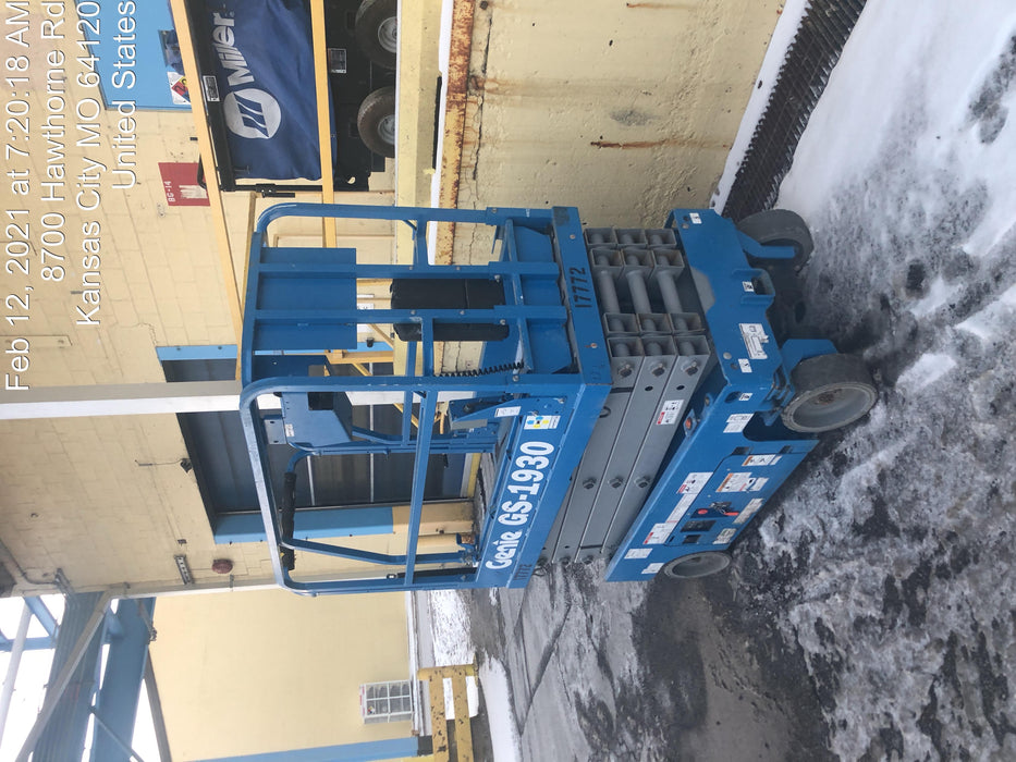 2018 Genie GS-1930 Genie GS-1930 w/Fixed Rail, Chain Entry