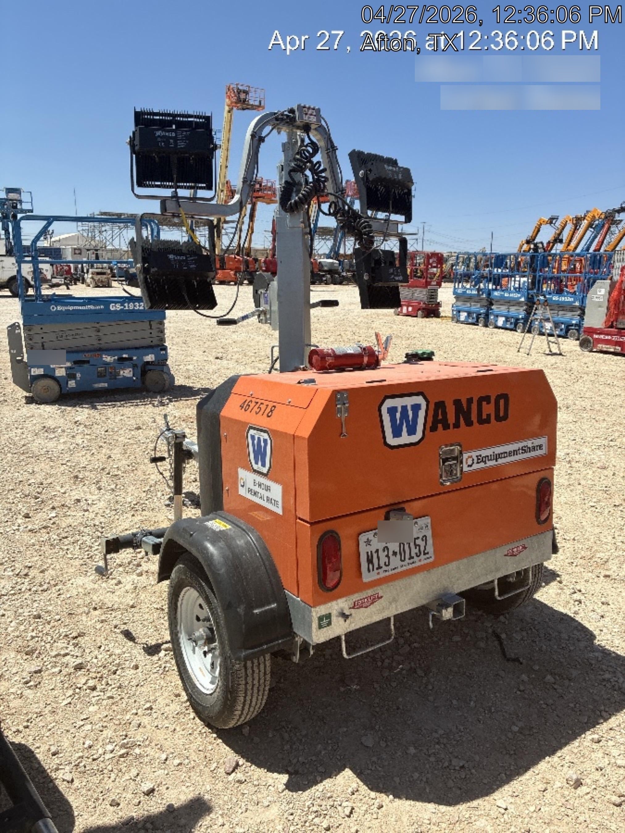 2024 Wanco WLTT-4MM4K Diesel, Deep Sea Controller, Shore Power Plug, Auto Start, (4) 350W LED Floodlights, 4kW Generator, 60 Gal Fuel Tank, 2" Ball, T3