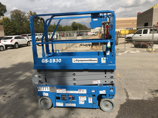 2019 Genie GS-1930 Fixed Rails with Chain Entry