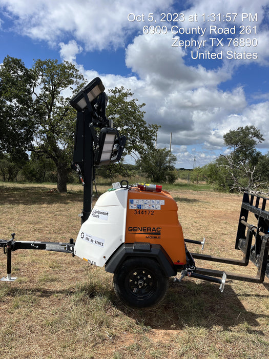 2023 Generac MLT2 Diesel, Flex Switch 120V Input, Powerzone Controller, (4) 320W LED Lights, 4kW Generator, 39.9 Gal Fuel Tank, 2" Ball, T3