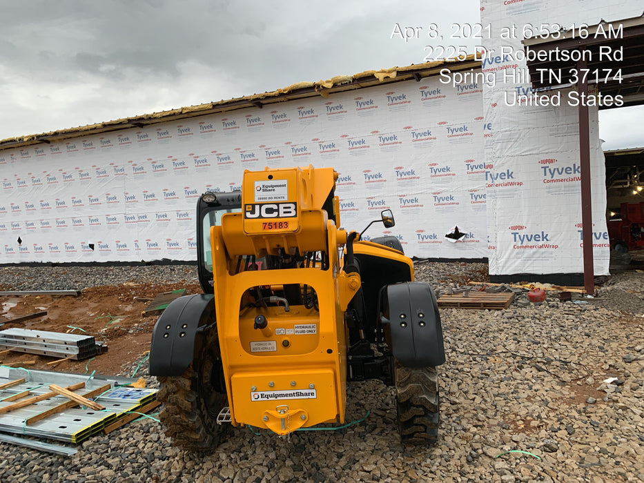 2020 JCB 509-42 Canopy, Solid Tires, Work Lights, Beacon, Aux Hydraulics, Back up Alarm, Lifting Eye, ES Decals