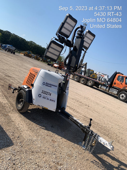 2023 Generac MLT2 Diesel, Flex Switch 120V Input, Powerzone Controller, (4) 320W LED Lights, 4kW Generator, 39.9 Gal Fuel Tank, 2" Ball, T3