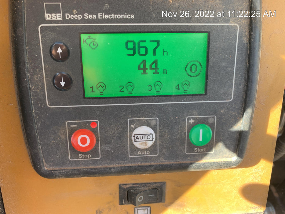 2022 Allmand NLV3GR (4) LED Light Fixture 350W, 23' Vertical Mast, 3kW Prime, Towable, Deep Sea L401, Leveling Jacks, Yanmar T4F 5.8hp