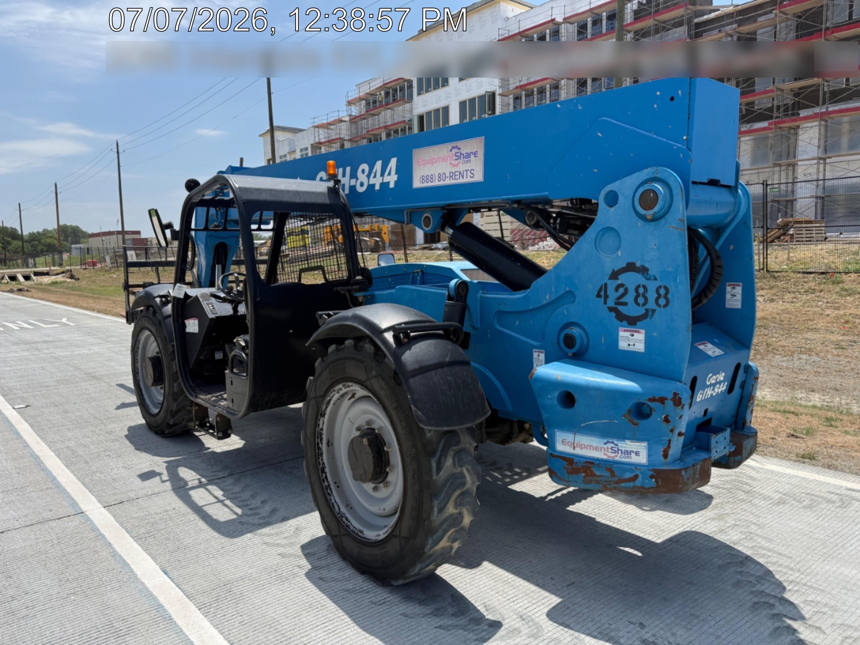 2017 Genie GTH-844 Genie GTH 844, Solid Tires, 60" carriage, Open ROPS