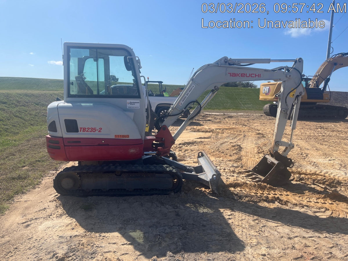 2020 Takeuchi TB-235-2CR Cab/Heat/Air, Rubber Tracks, Manual TAG QC