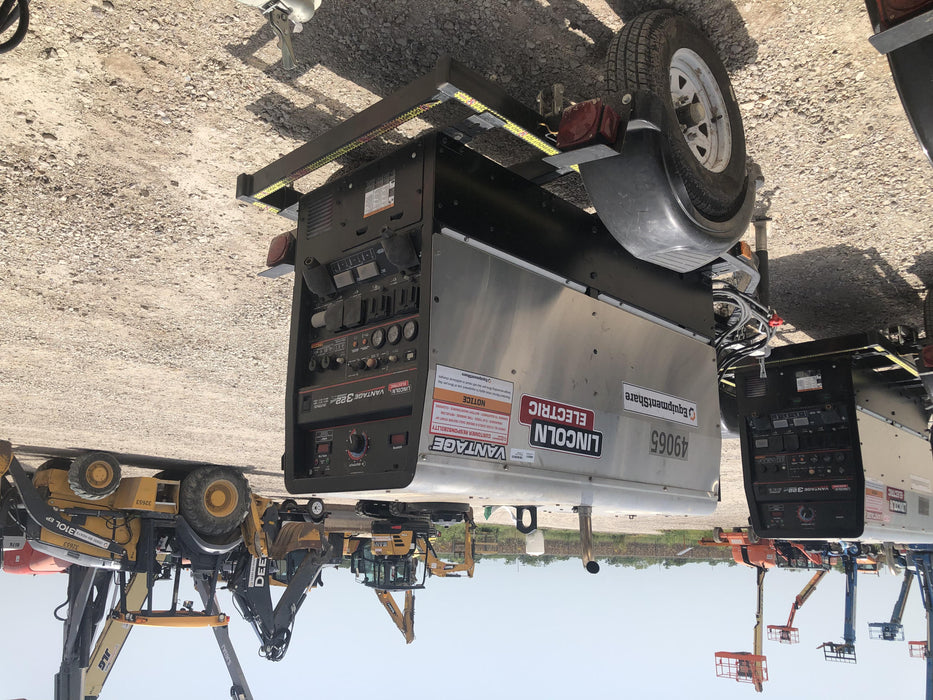 2019 Lincoln Electric Vantage 322 Ready-Pak 3, Two Wheel Trailer, Fender and Light Kit, Cable Rack