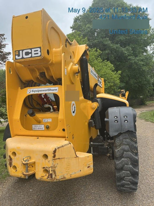 2020 JCB 510-56 Cab/Heat/Air, 74 HP, Solid Tires, STD Worklight, Beacon, Aux Hydraulics, Lifting Eye, Back up Alarm w/66" Carriage/60" Forks