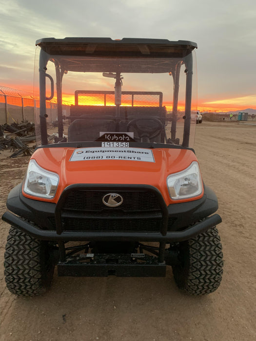 2022 Kubota RTV-X1140W-H Plastic Canopy, Windshield Acrylic Clear, LED Strobe Light, Wire Harness Kit, Back up Alarm