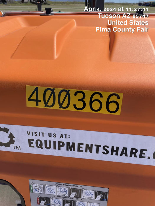 2024 Generac MLT2 Diesel, Flex Switch 120V Input, Powerzone Controller, 
(4) 320W LED Lights, 4kW Generator, 39.9 Gal Fuel Tank, 2" Ball, T3