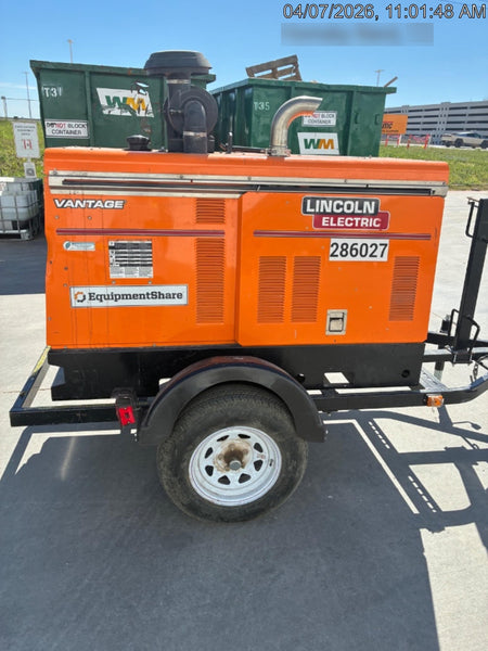2022 Lincoln Electric Vantage 549X Crosslink Technology, Trailer Mounted, ES Decals, T3