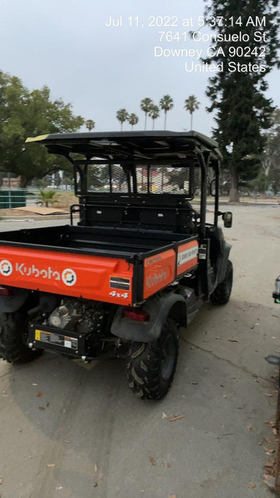 2022 Kubota RTV-X1140W-H Plastic Canopy, Windshield Acrylic Clear, LED Strobe Light, Wire Harness Kit, Back up Alarm