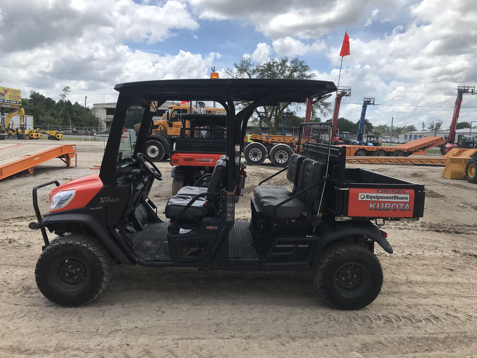2019 Kubota RTV-X1140 4wd Utility Cart, LED Strobe, Windshield Tempered Glass, Plastic Canopy, Wire Harness Kit, Backup Alarm