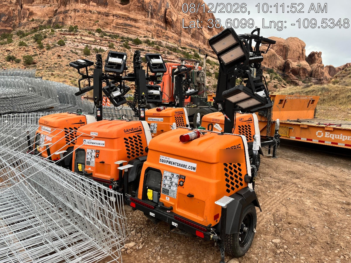 2024 Generac MLT2 Diesel, Flex Switch 120V Input, Powerzone Controller, 
(4) 320W LED Lights, 4kW Generator, 39.9 Gal Fuel Tank, 2" Ball, T3