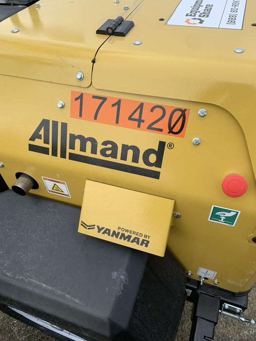 2021 Allmand NLV3GR (4) LED Light Fixture 350W, 23' Vertical Mast, 3kW Prime, Towable, Deep Sea L401, Leveling Jacks, Yanmar T4F 5.8hp