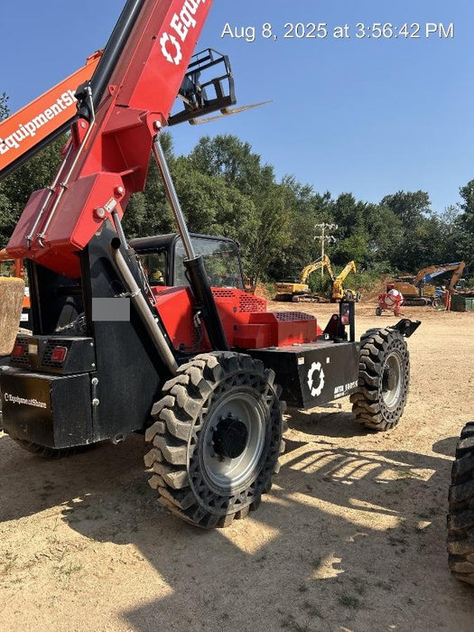2019 Manitou MTA10055 Canopy, 120 HP, Solid Tires, Work Lights, Lift Hook, Auxiliary Hydraulics 66" Carriage and 60" Forks