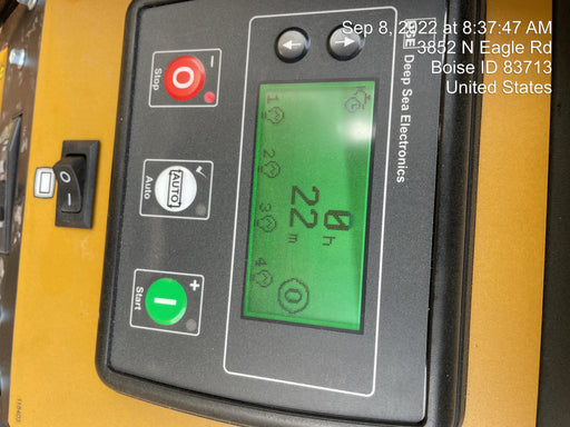 2022 Allmand NLV3GR (4) LED Light Fixture 350W, 23' Vertical Mast, 3kW Prime, Towable, ES Decals, T3