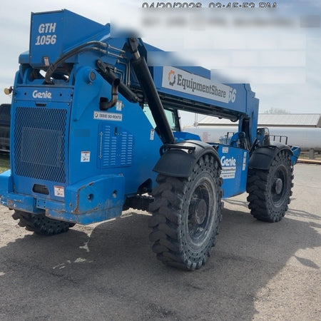 2018 Genie GTH-1056 Genie GTH-1056 w/Enclosed Cab w/HVAC, Work Lights, Solid Tires, Beacon, 60" Carriage and Forks