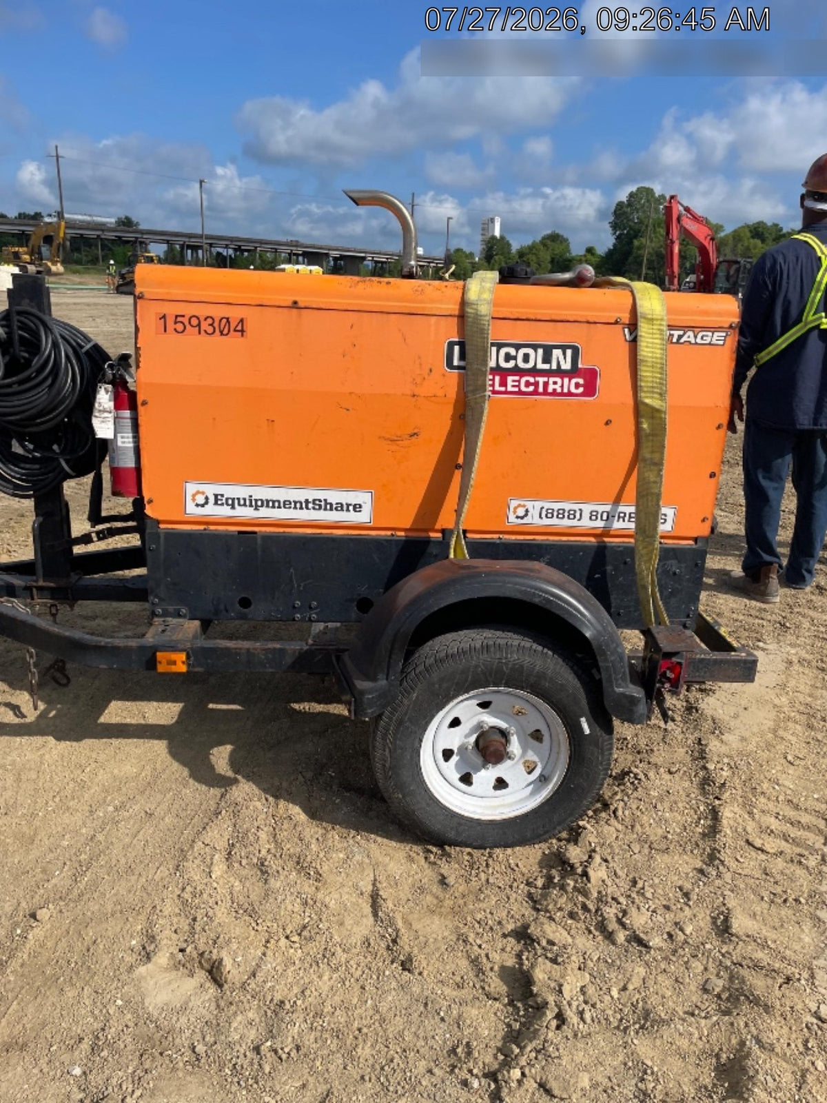 2021 Lincoln Electric Vantage 322 Vantage 322 Ready Pak 3 w/ Decals, ORANGE (includes trailer, cable rack, fender light kit) NO Telematics