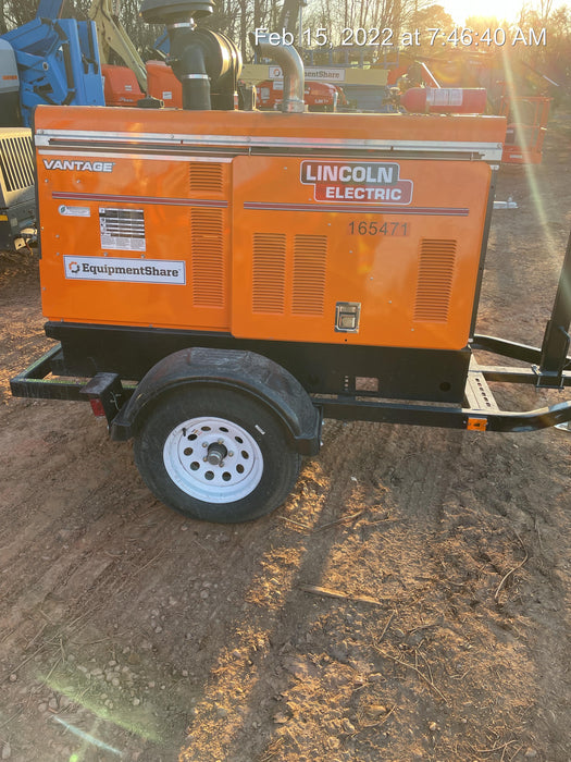 2021 Lincoln Electric Vantage 549X Ready Pak 3, ORANGE (includes trailer, cable rack, fender light kit)