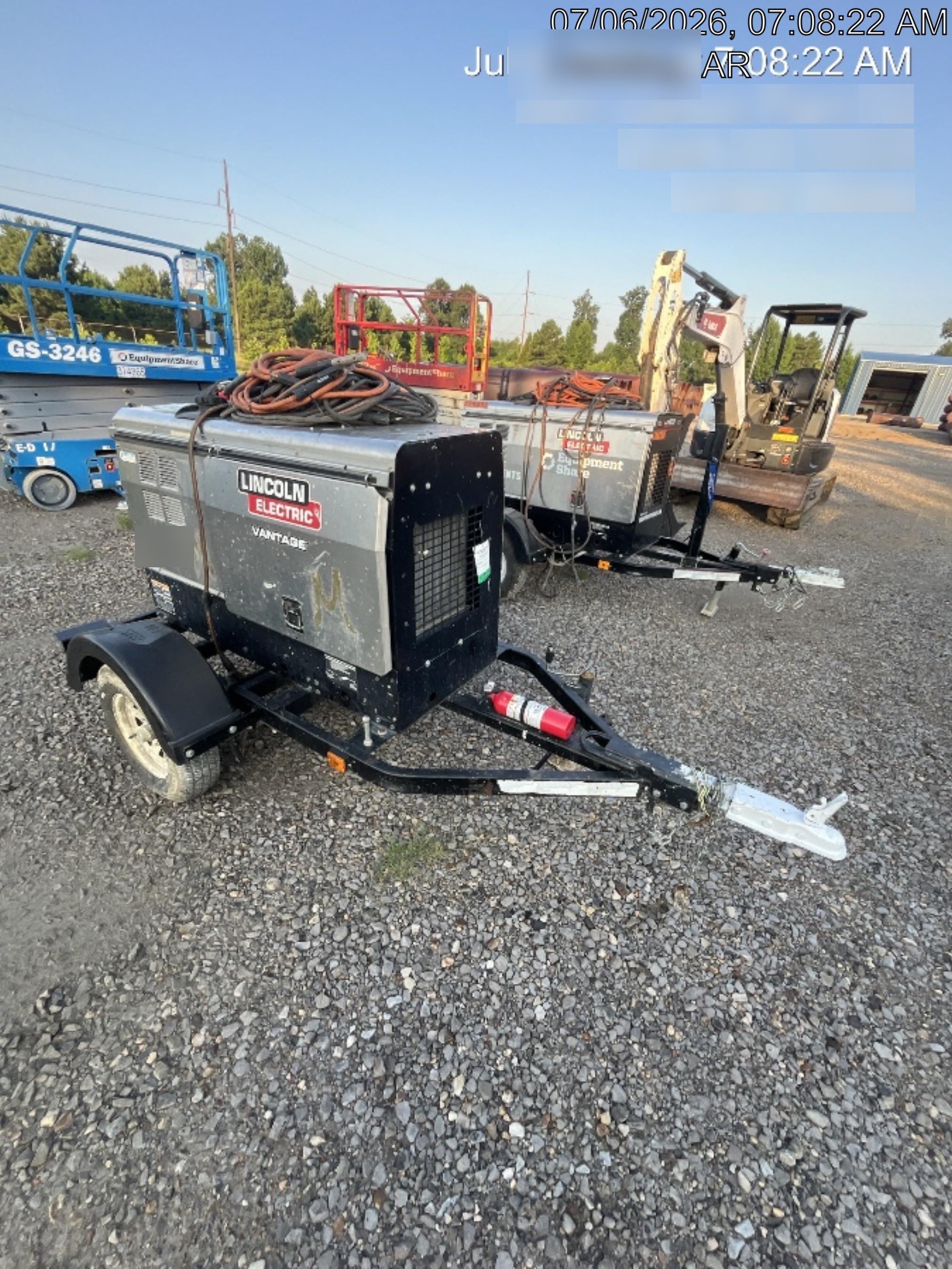 Lincoln Electric Vantage 322 Lincoln Vantage 322 Welder w/Trailer
