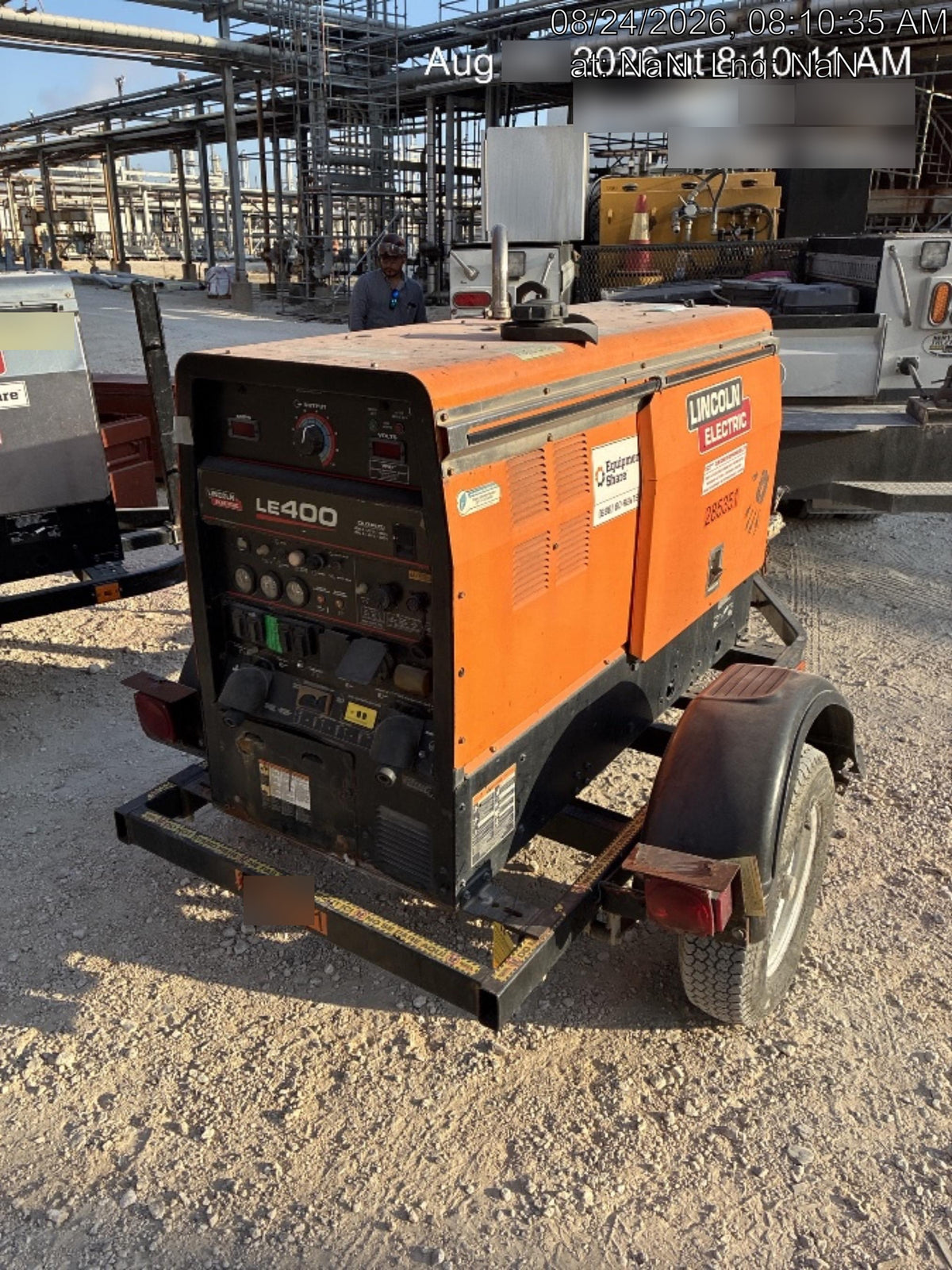2022 Lincoln Electric LE400 Kubota V1505, Trlr, Cable Rack, Light Kit, ES Decals, T3