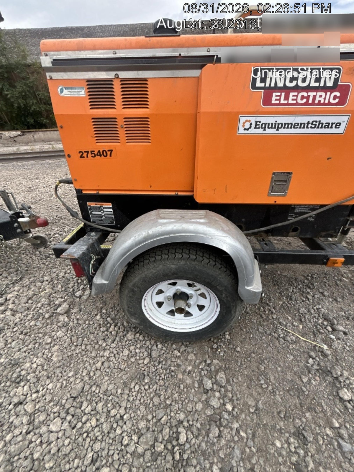 2022 Lincoln Electric LE400 Kubota V1505, Trlr, Cable Rack, Light Kit, ES Decals, T3