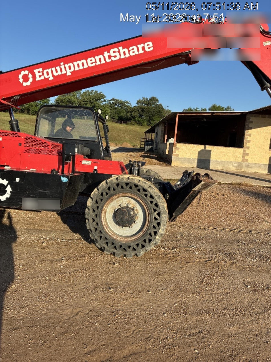 2019 Manitou MTA10055 Canopy, 120 HP, Solid Tires, Work Lights, Lift Hook, Auxiliary Hydraulics 66" Carriage and 60" Forks