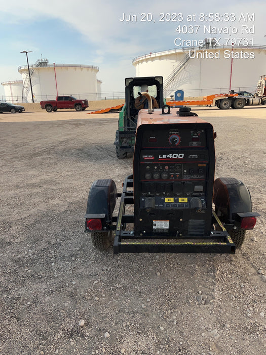 2023 Lincoln Electric LE400 Kubota V1505, Trlr, Cable Rack, Light Kit, ES Decals, T3