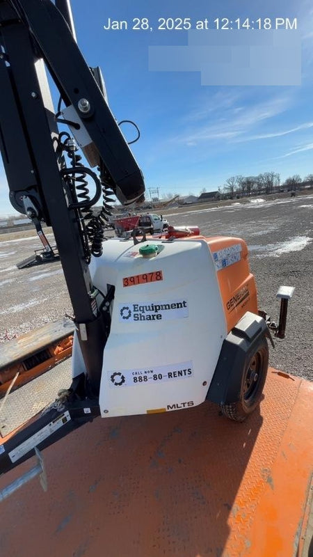 2024 Generac MLT2 Diesel, Flex Switch 120V Input, Powerzone Controller, 
(4) 320W LED Lights, 4kW Generator, 39.9 Gal Fuel Tank, 2" Ball, T3