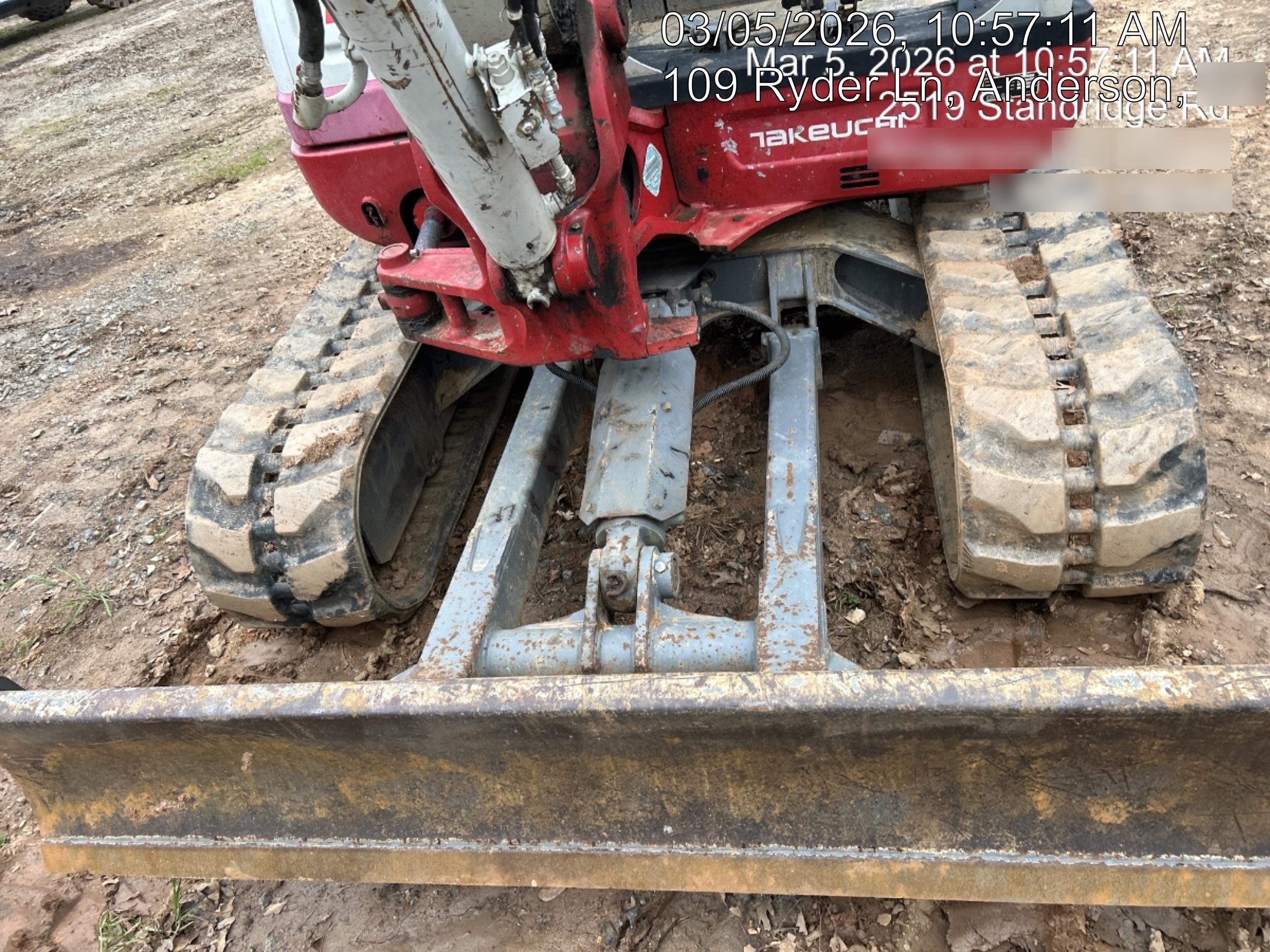 2019 Takeuchi TB260 Canopy, Standard Blade, Auxiliary hydraulics Manual QC, Hydraulic thumb, 12" ,18", 24" Bucket