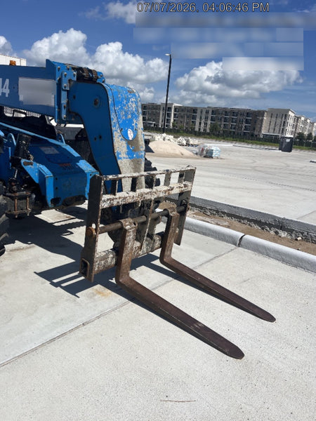 2017 Genie GTH-844 Diesel Engine, Solid Tires, 60" Carriage, Open ROPS