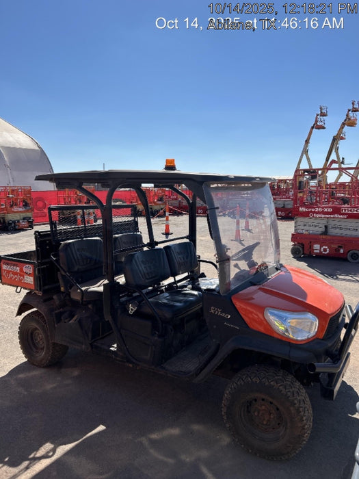 2022 Kubota RTV-X1140W-H Plastic Canopy, Windshield Acrylic Clear, LED Strobe Light, Wire Harness Kit, Back up Alarm