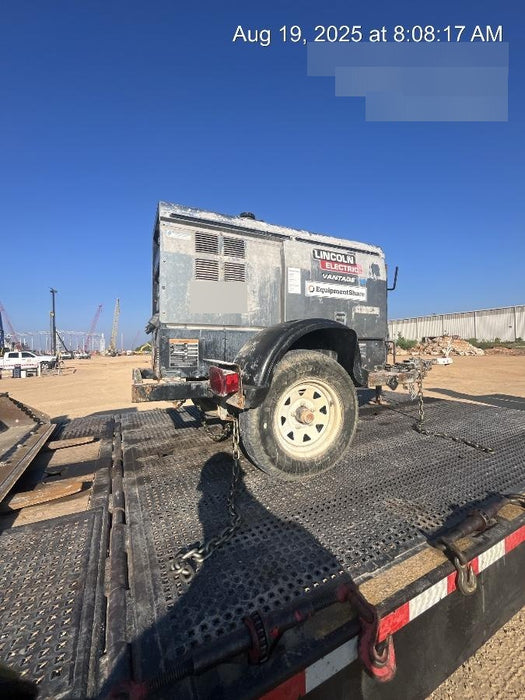 2019 Lincoln Electric Vantage 322 Welder Ready-Pak 3, Two wheel trailer, Fender and Light kit, Cable Rack