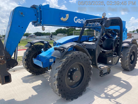 2018 Genie GTH-844 Genie GTH-844D w/Open ROPS, Solid Tires, Work Light/Beacon, 60" Carriage and Forks