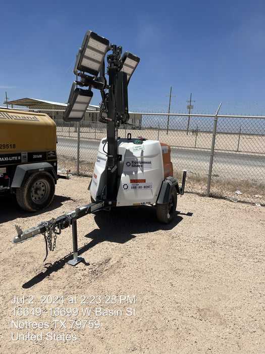 2024 Generac MLT2 Diesel, Flex Switch 120V Input, Powerzone Controller, 
(4) 320W LED Lights, 4kW Generator, 39.9 Gal Fuel Tank, 2" Ball, T3