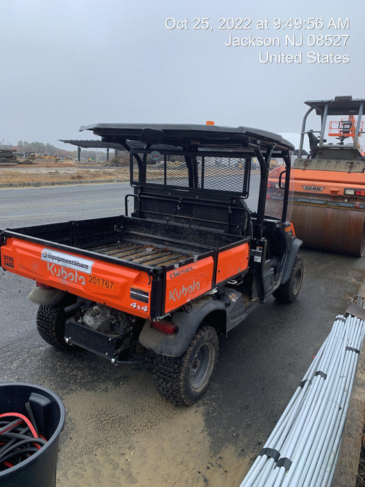 2022 Kubota RTV-X1140W-H Plastic Canopy, Windshield Acrylic Clear, LED Strobe Light, Wire Harness Kit, Back up Alarm