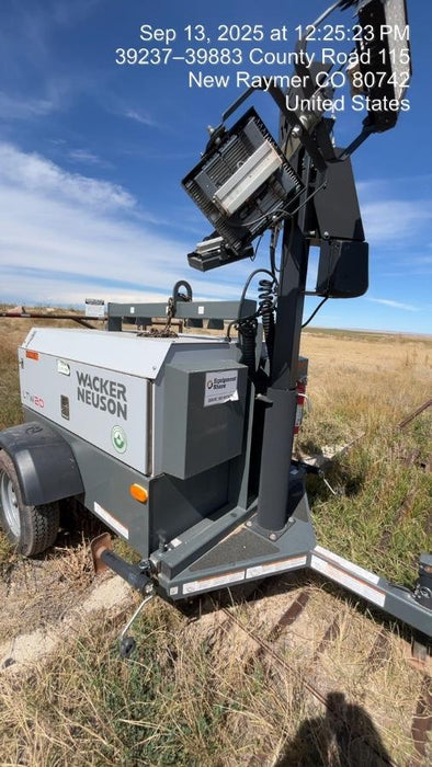 2022 Wacker Neuson LTW20Z1 Isuzu Dsl. Engine, 23' Mast, (4) 300W LED Lights, CWK, Programmable Dawn to Dusk, 360 Deg. Rotation, 57 Gal. Tank, Trailer Mounted