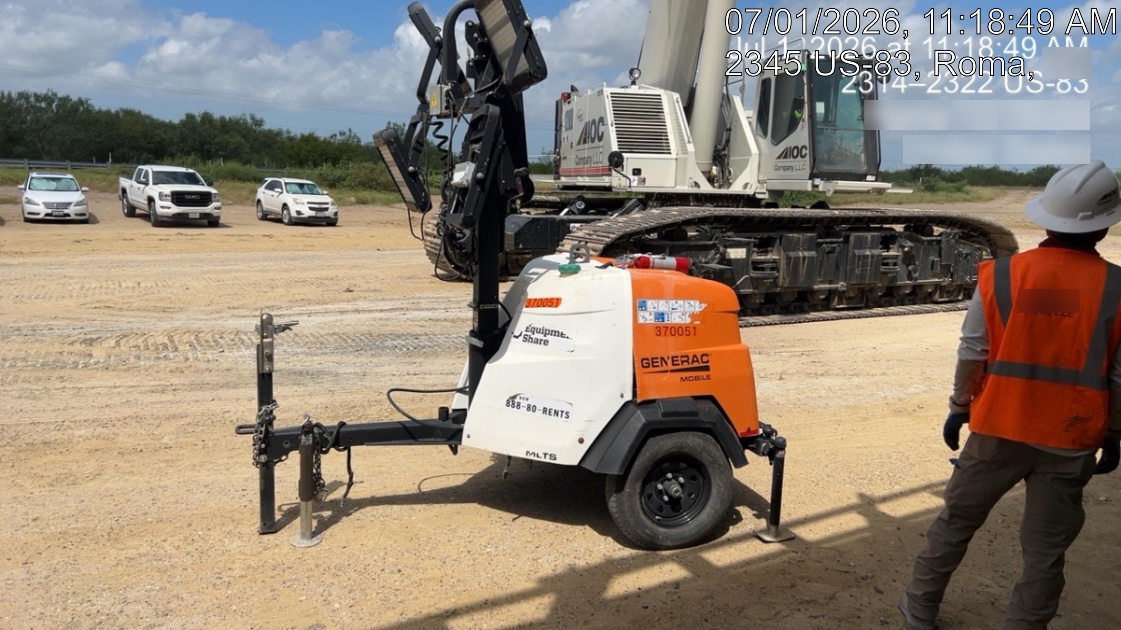 2023 Generac MLT2 Diesel, Flex Switch 120V Input, Powerzone Controller, 
(4) 320W LED Lights, 4kW Generator, 39.9 Gal Fuel Tank, 2" Ball, T3