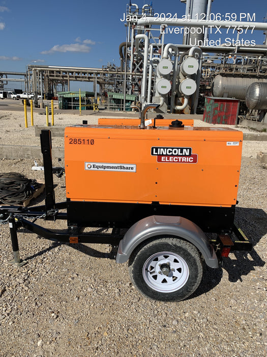 2022 Lincoln Electric LE400 Kubota V1505, Trlr, Cable Rack, Light Kit, ES Decals, T3