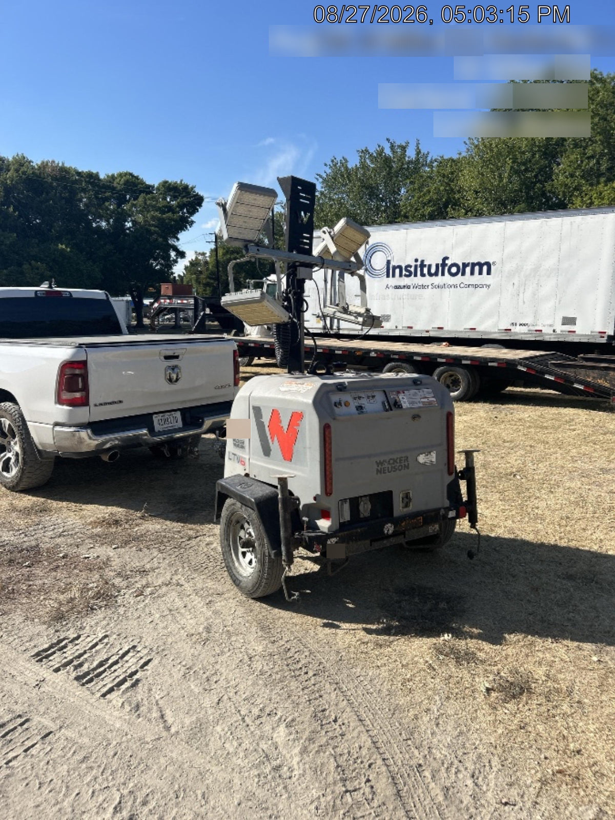 2019 Wacker Neuson LTV6K-LED Standard LED Towable Light Tower w/None